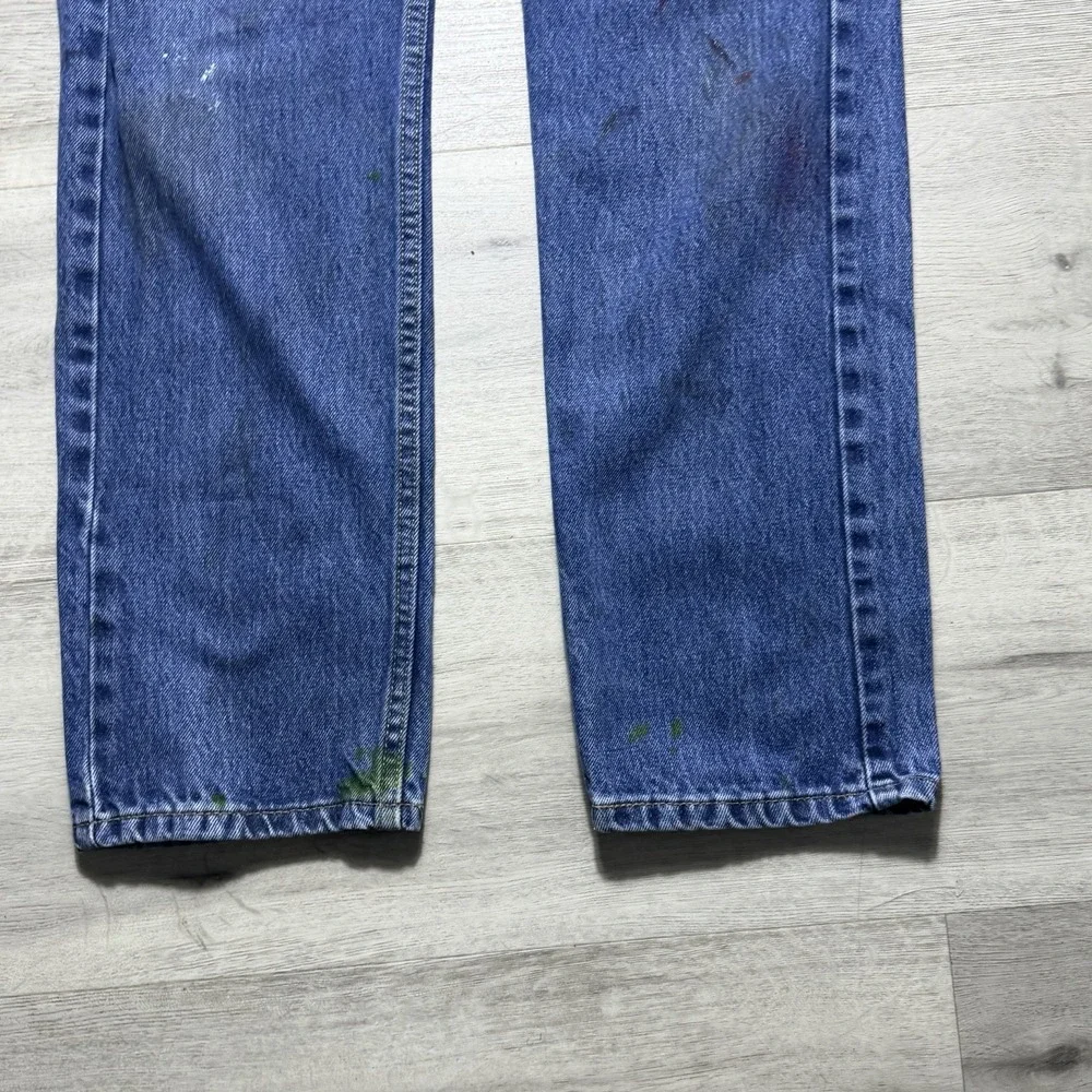 Levi's 505 Jeans 30x30 Blue Painter Workwear Denim Straight Leg